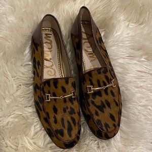 Sam Edelman Loriane Loafer Leopard & Burgundy